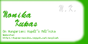 monika kupas business card